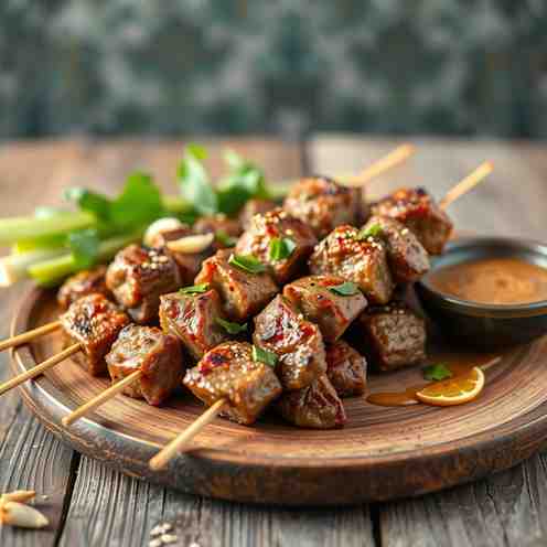 Easy Grilled Lemongrass Beef Skewers - Meat Recipes